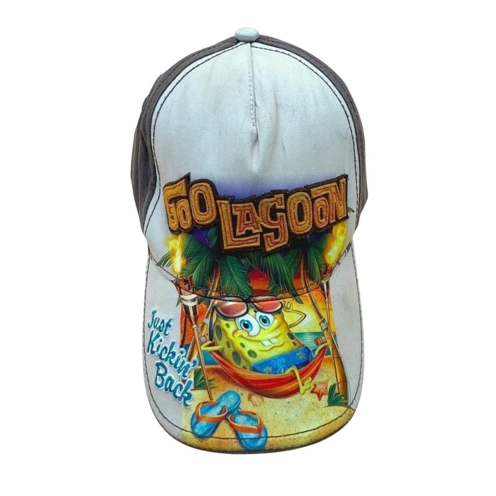 Vintage‎ 2012 SpongeBob SquarePants Goo Lagoon Snapback Hat Universal Studios